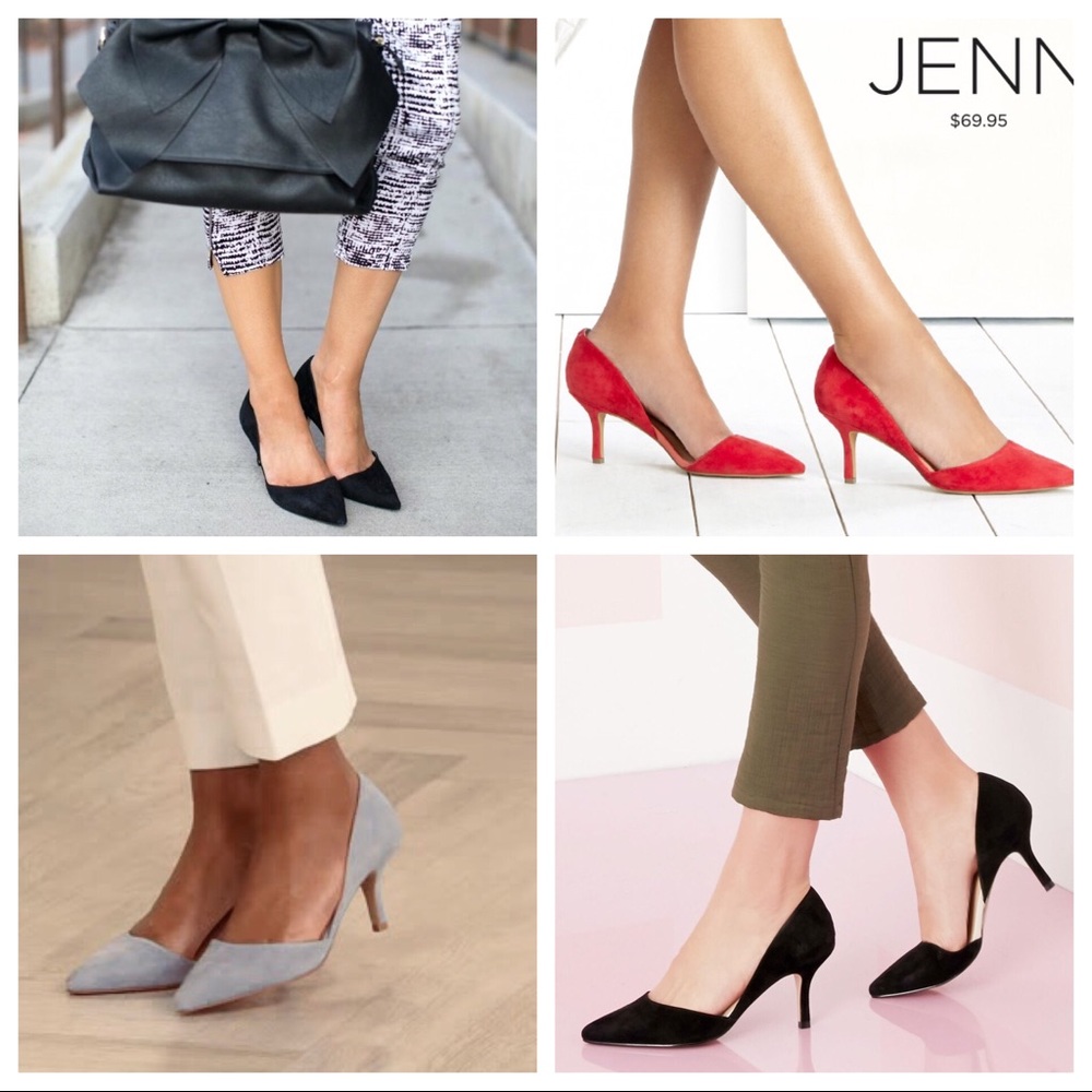 🆕Sole Society Gray Jenn D'orsay Mid-Heels Pumps